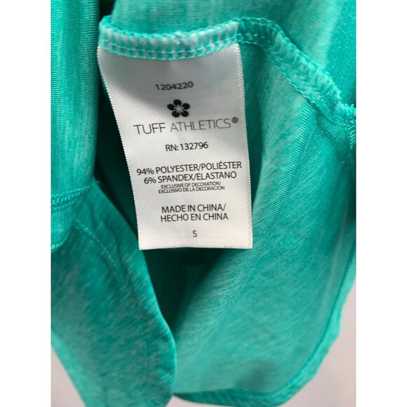Tuff Athletics Womens Teal Performance Tee S - Picture 5 of 6